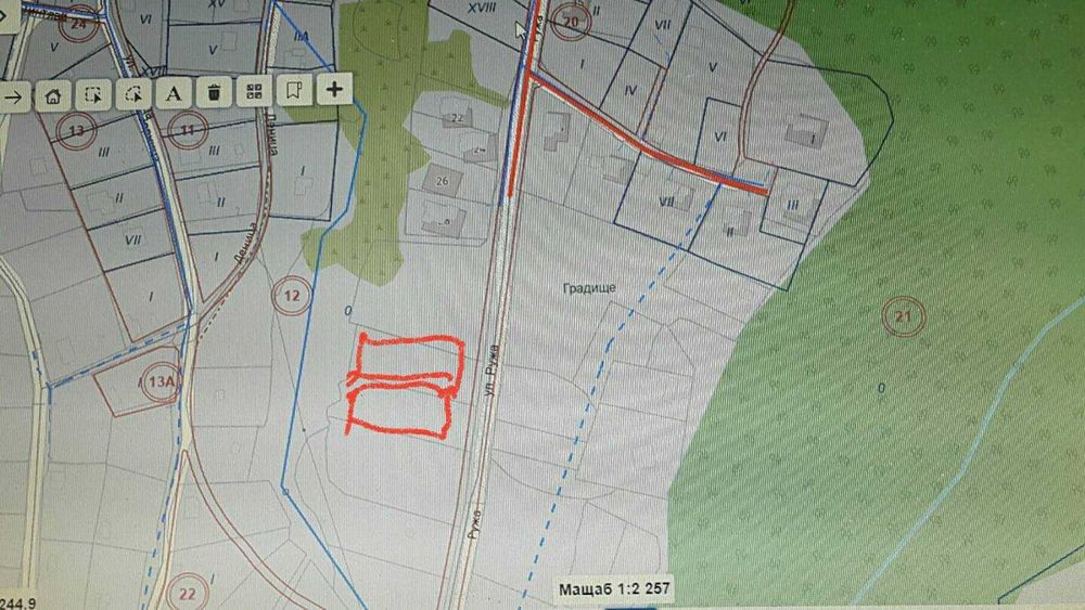 Продава се Парцел в София, Дружба 1 - 2000 кв.м за 175 €/кв.м - Снимка #1