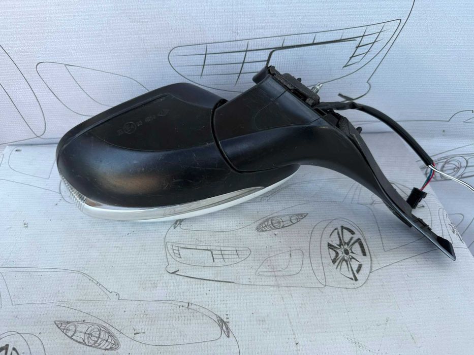 Oglindă Retrovizoare Stânga 4x3 Pini Peugeot 208 Hatchback 1611240280 / [2012-2019] / (5B3)