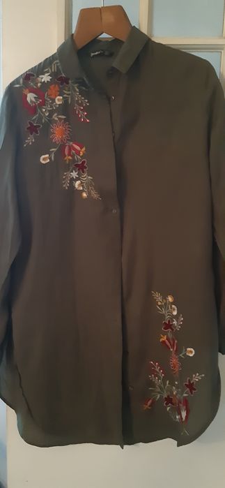 Юбка бархатная  ,вышивка