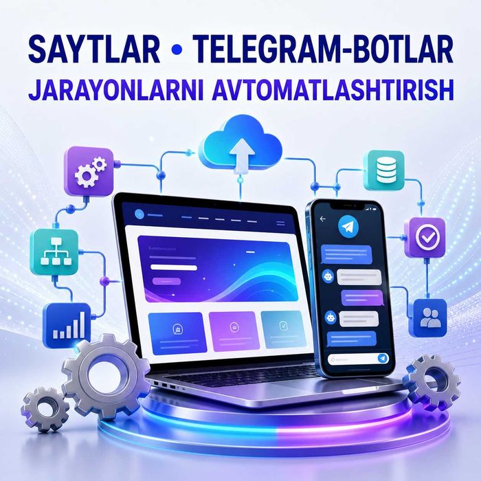 Web sayt / telegram bot / CRM/ERP