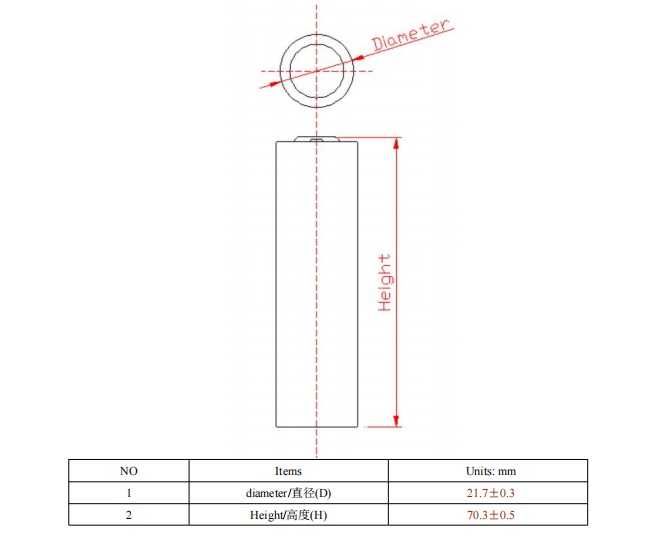 Батерия 21700 CANFER 4500mah 9А