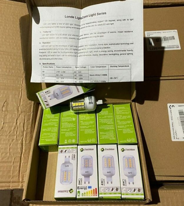 Becuri led 5w cutie de 10 buc disponibile mai multe cuti