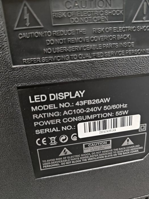 Смарт Телевизор Crown 43" Full HD / LED / Android