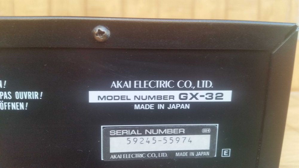 Deck AKAI GX-32 Japan