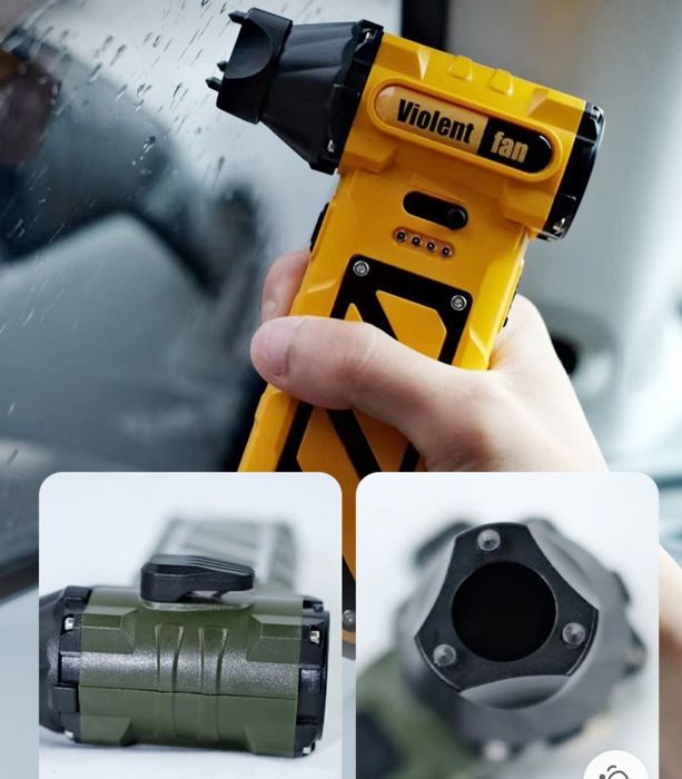 Портативный аккумуляторный турбофен, воздуходувка, турбосушка, пылесос