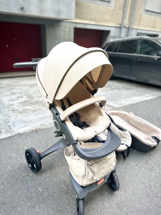 Cărucior Stokke Xplory 3 în 1 – Landou, Parte Sport și Scoică