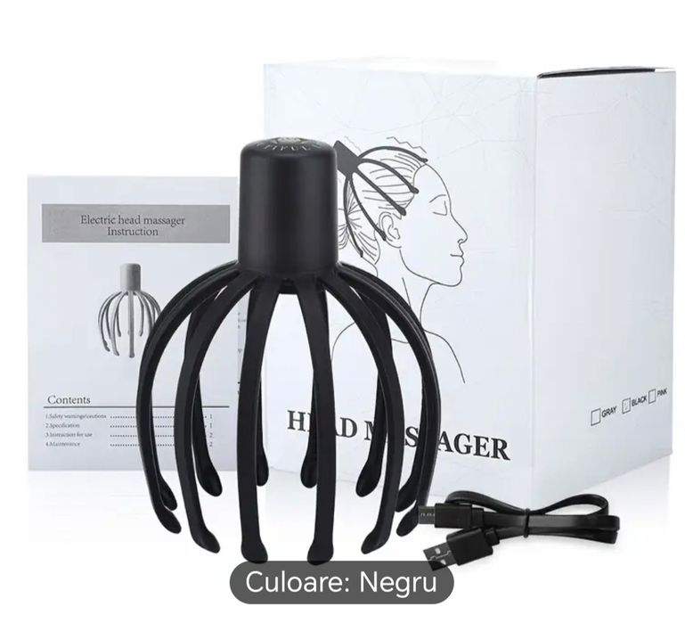 Aparat masaj scalp electric, relaxare cap