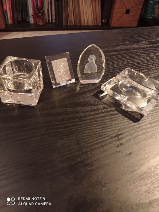 Lot 4 obiecte cristal și sticla
