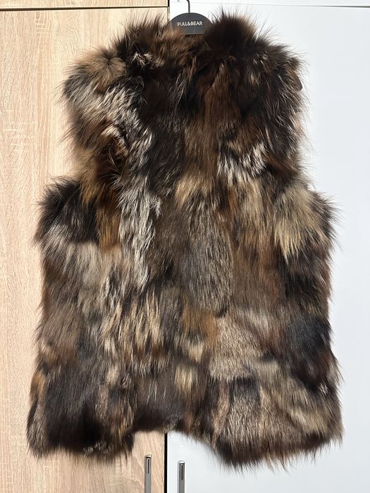 Елек от богат естествен косъм от лицица,размер С