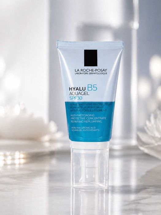 La Roche-Posay Hyalu B5 Aquagel SPF30 namlaydi, tekislaydi