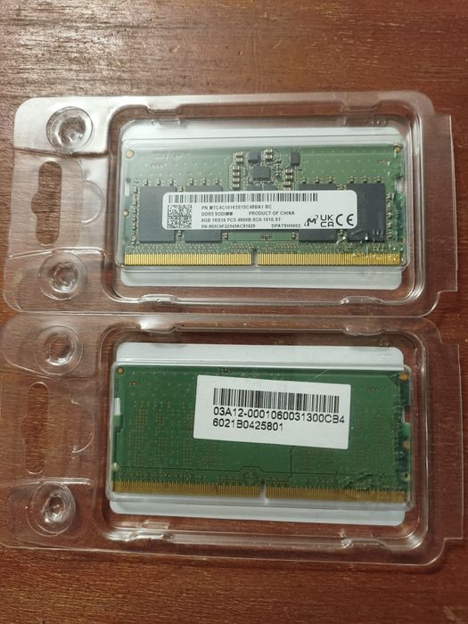 Micron RAM 2x8GB DDR5 4800mhz SODIMM