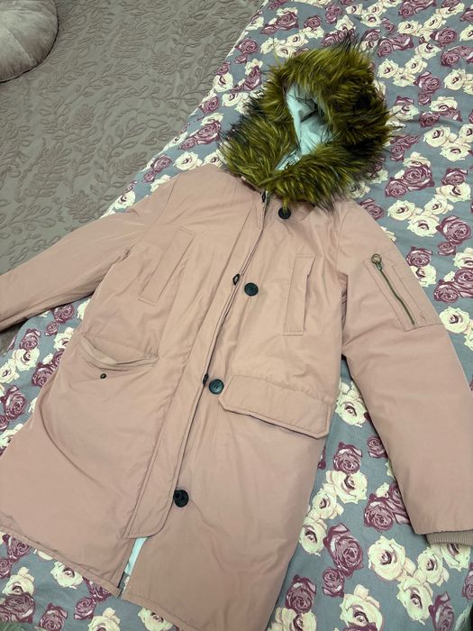 Geacă roz călduroasă