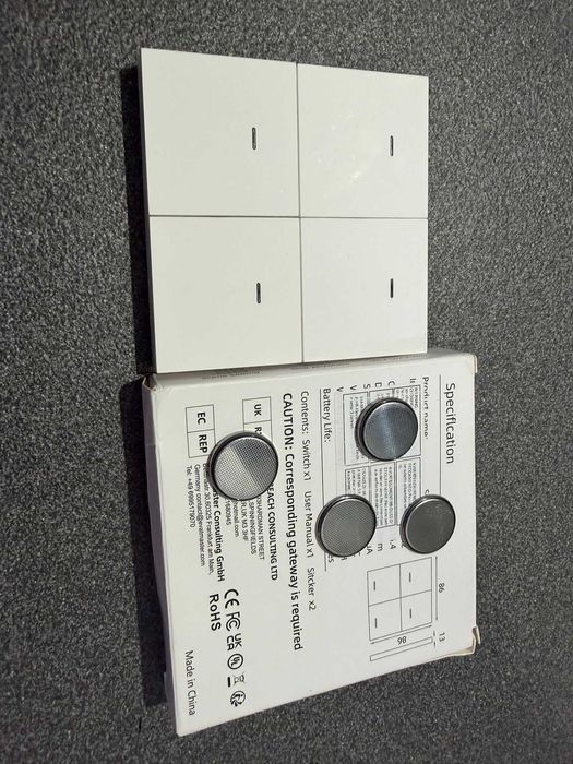 Switch 4 Gang Scenario Zigbee Tuya