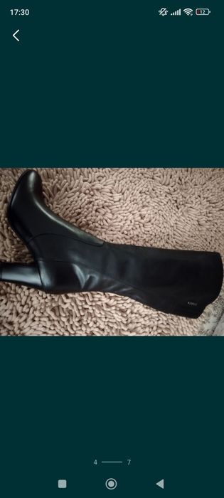 Сапоги кожаные осень -весна Р.39