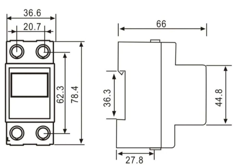 Контролен електромер 80А