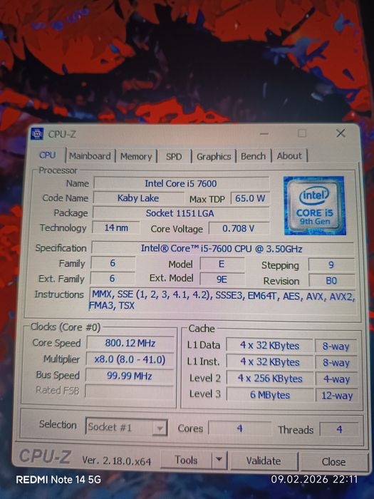 Procesor i5 7600