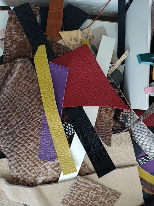 Изрезки естествена кожа