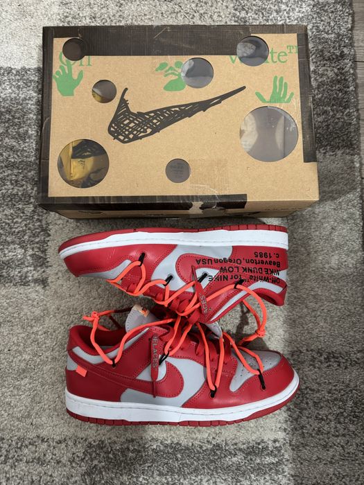 Nike Dunk Low Off-White University Red