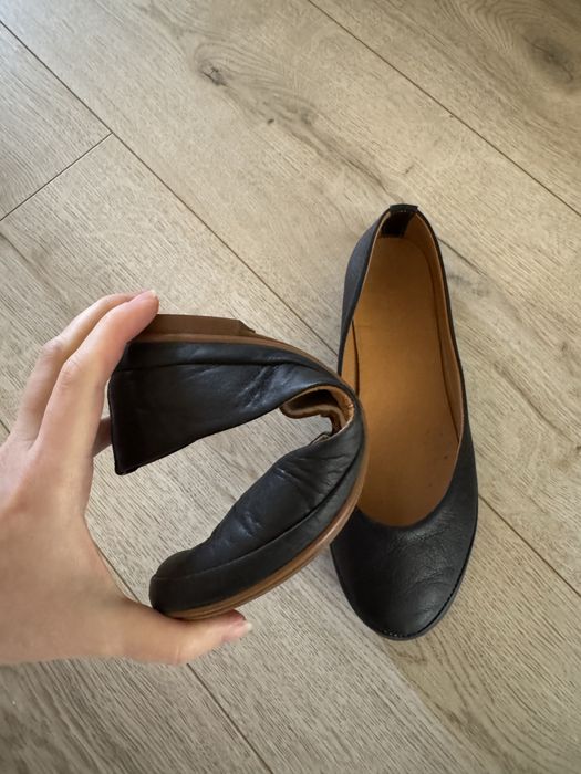 Кожаные мягкие балетки