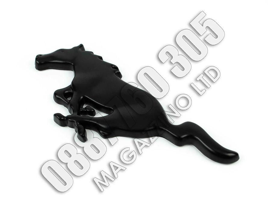 Mustang Running Horse Емблема Форд Мустанг Хромиран или Черен Мат