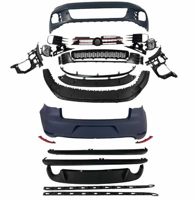 Боди кит пакет за VW Golf 6 GTI дизайн грундиран, Голф 6