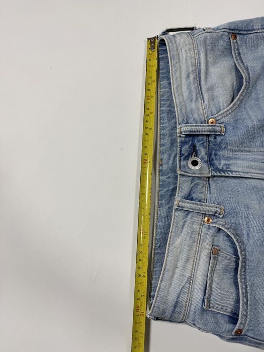 Blugi reworked patchwork flared blue & green