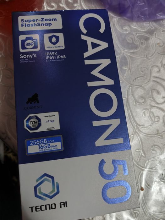 Tecno camon 50 kafolati bilan