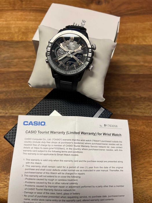 Мъжки часовник CASIO EDIFICE чисто нов ECB-2000TP-1A
