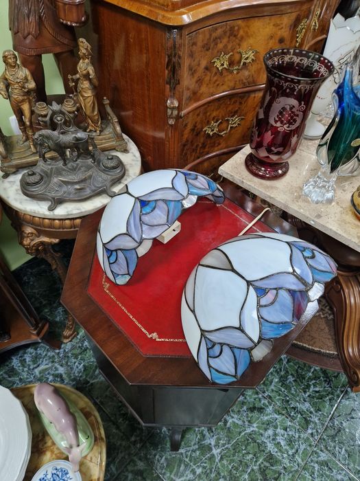 Чифт страхотни антикварни аплици Тифани