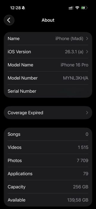 Iphone 16 pro 256gb
