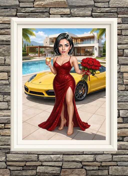 Дигитална карикатура-шарж по снимка за рожден ден, юбилей, имен ден