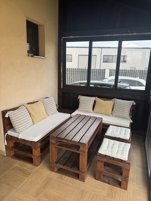 Градински сет от масивно дърво