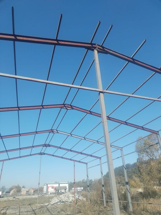Hala structura metalica 35€mp Confecționată si montata  din ipe 180