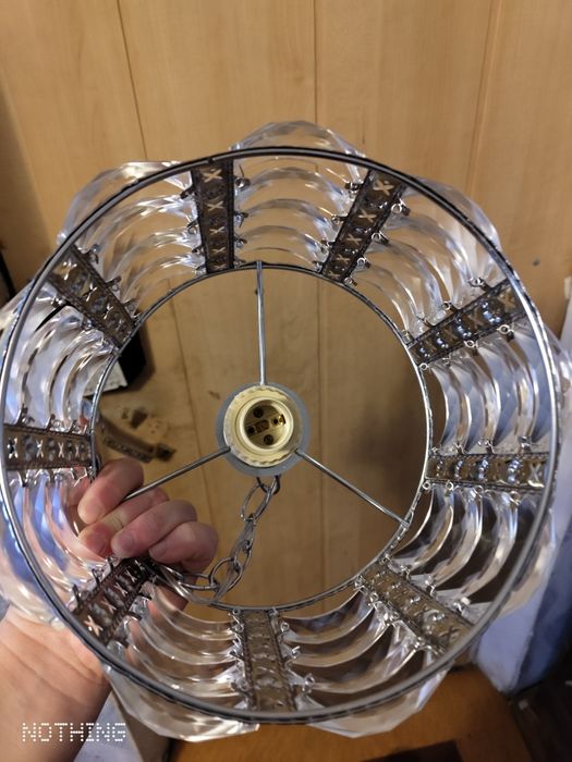 Люстра Стекло, металл, дерево E27