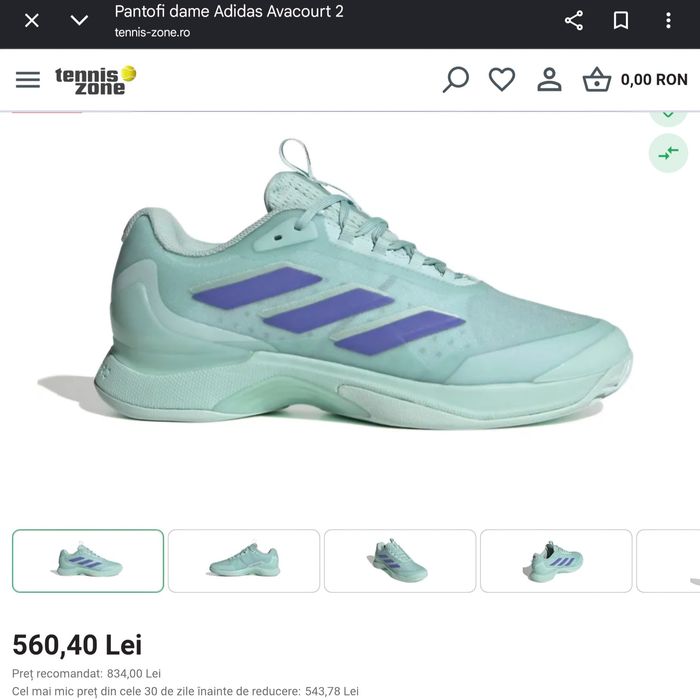 Adidas Avacourt 2 Clay Tenis Padel NOI | 45