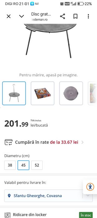 Disc grill fonta 45cm