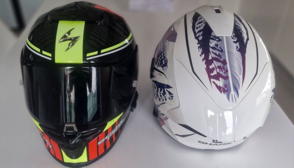 Cască moto Scorpion Exo R1 + Sena / Shark D-Skwal 2 / Pinlock / F bune