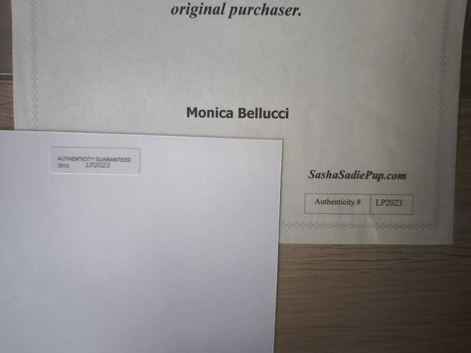 Fotografie\Poster autograf original Monica Bellucci 20x25 cm