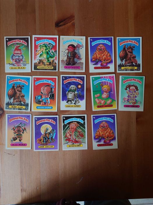 Cartonase de colectie Garbage Pail Kids 1985-1986