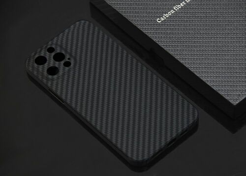 Husa Ultra Slim Kevlar Carbon Neagra - Iphone 12/13/14/15/16 PRO MAX