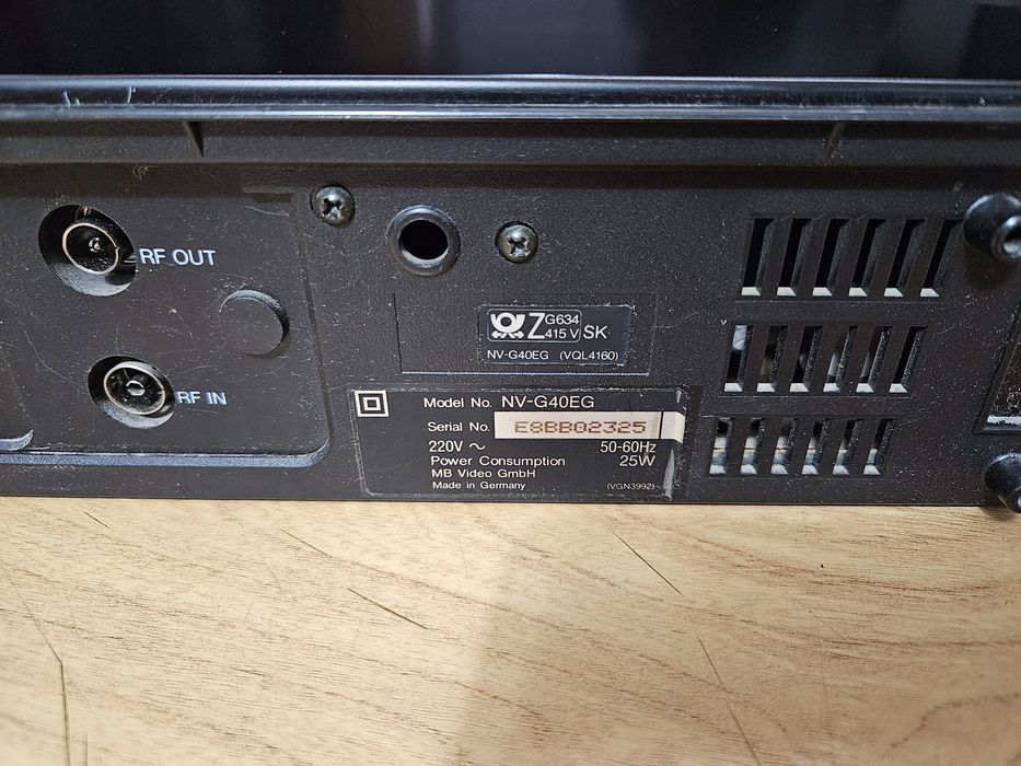 Video recording vcr vhs  panasonic nv-g40 defect