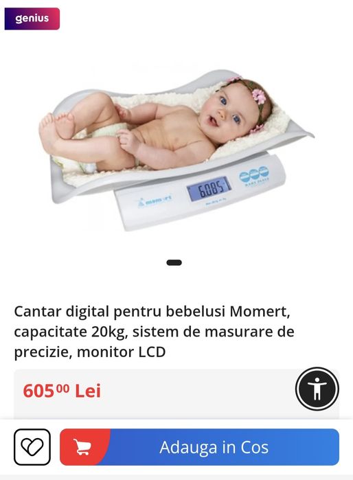 Cantar  digital pentru bebelusi Momert