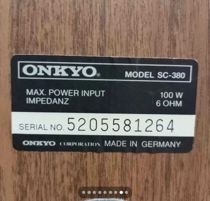 Boxe audio ONKYO 6ohm