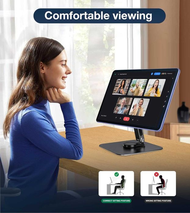 Магнитна стойка Golday за iPhone/iPad/монитор, до 18", регулируема