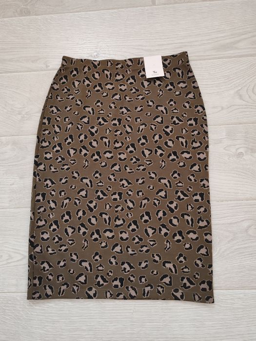 Fusta Tu casual, 36, print leopard
