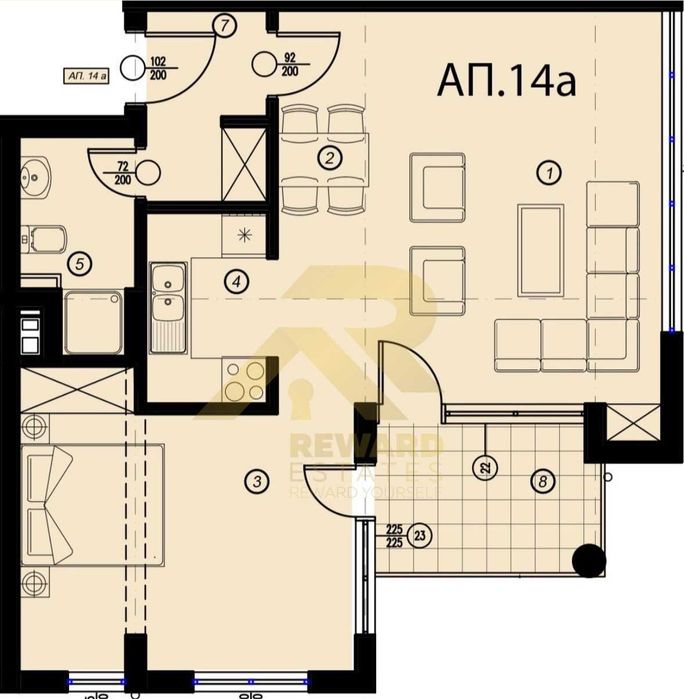 Продава се Двустаен апартамент в София, Център - 87 кв.м за 1932 €/кв.м - Снимка #7