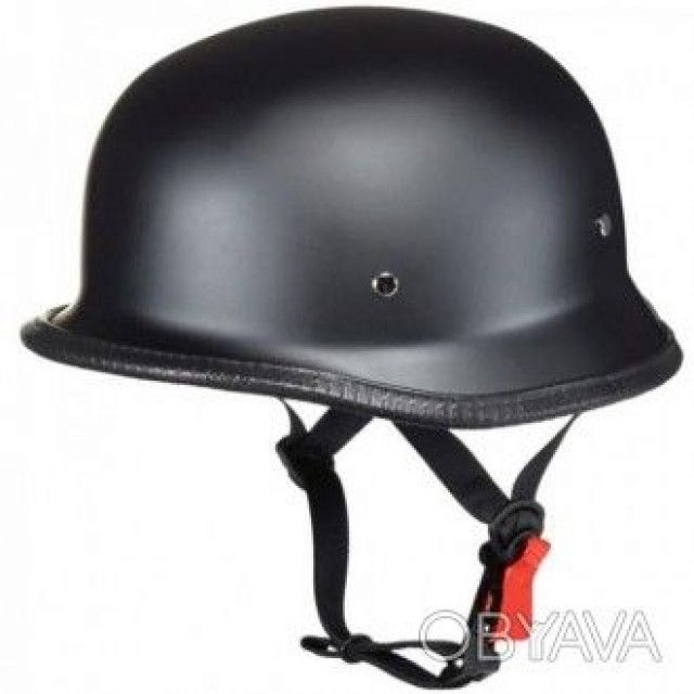 Ретро каска хитлерка нова черна гланц мат нова чопър рокер