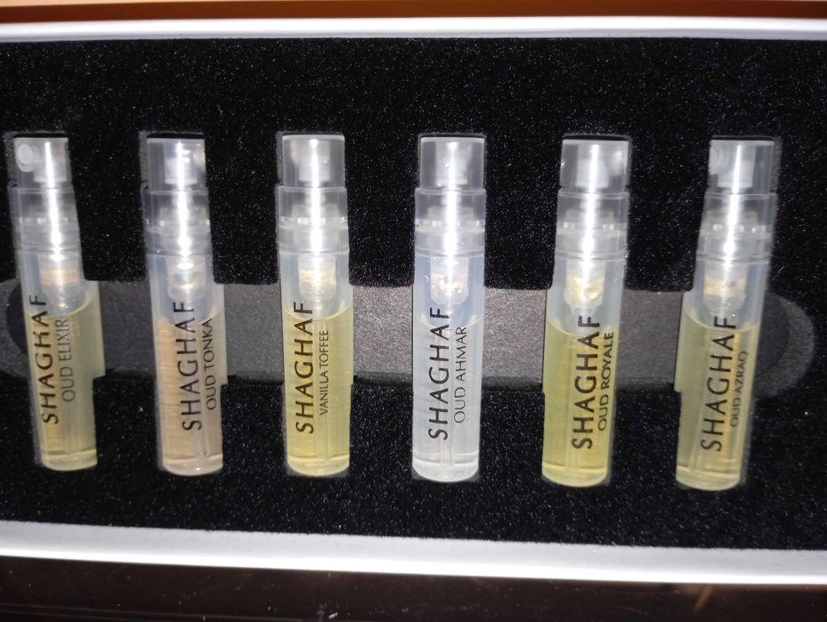 Мостри за парфюм Swiss Arabian. Shaghaf Oud Collection.
