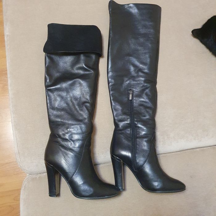 Женские кожаные сапоги и ботинки