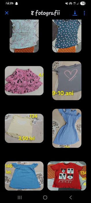 Hăinuțe fetiță 134-140